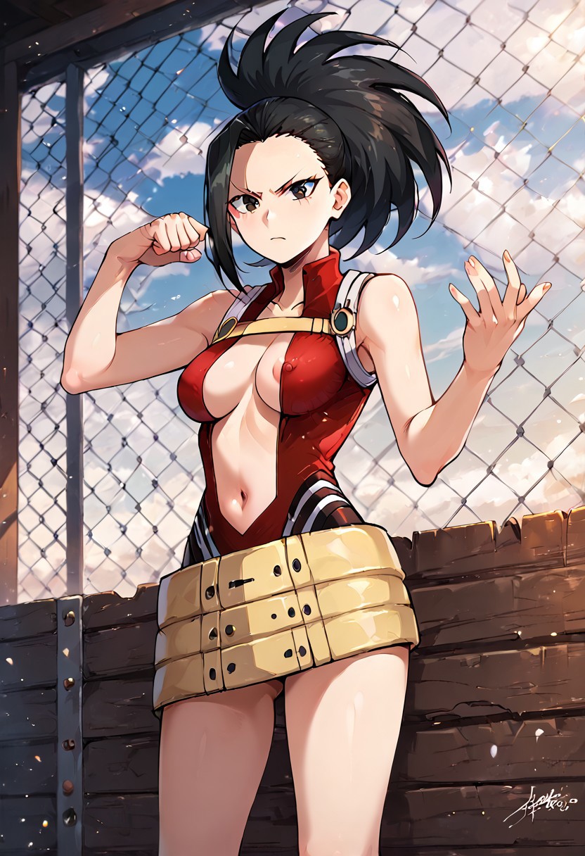 Momo (My Hero Academia) 我的英雄学院八百万百[AI generated]